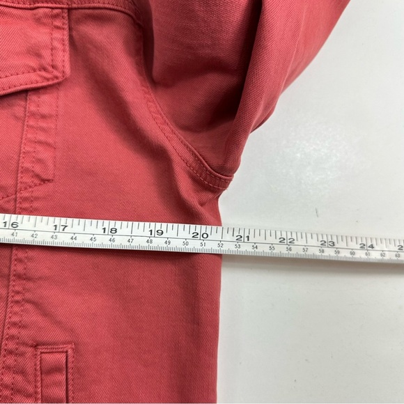 NWOT Risen Removable Hoodie Jean Jacket Women’s Small Red Cotton - Picture 9 of 12